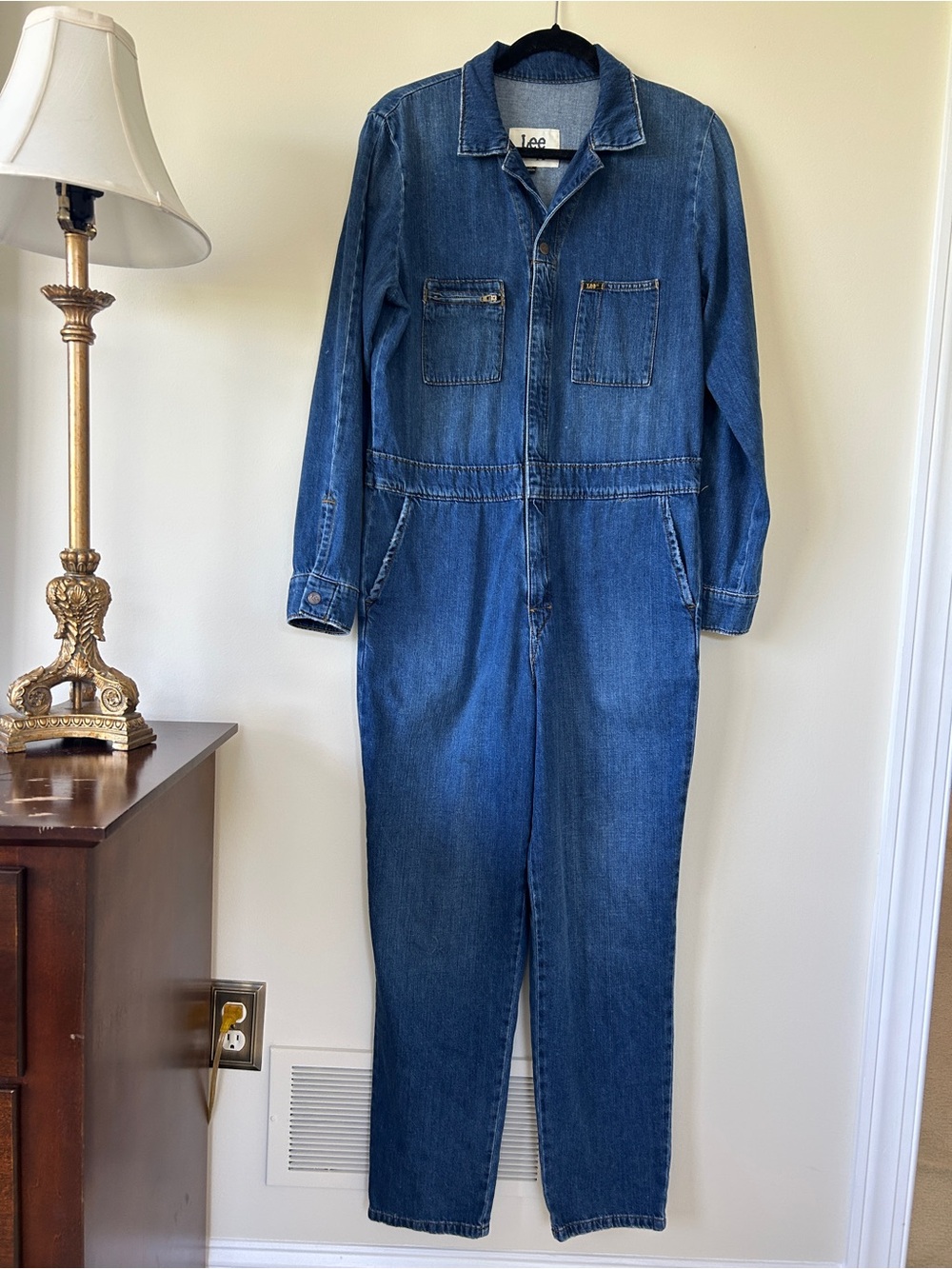 Lee Classic Indigo Denim Coverall Jumpsuit